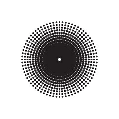 halftone circle vector.