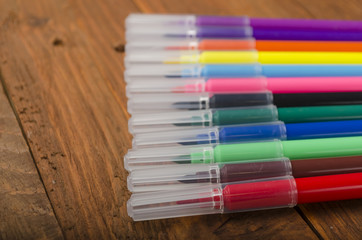 Fototapeta premium Colored pen markers for drawing
