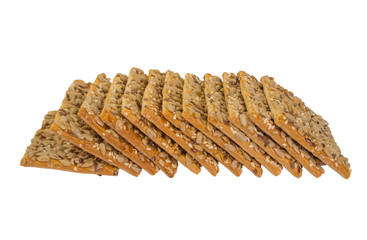 cereal cookie,  isolated on a white background.