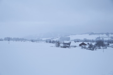 Winterlandschaft im Allgäu bei Nesselwang