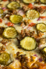 Homemade Fatty Hamburger Pizza