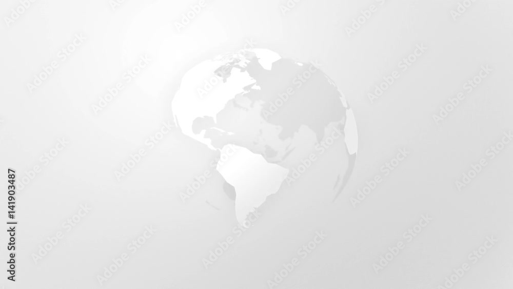 Canvas Prints looping spinning globe world map earth