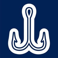 Vector icons fishhook - Illustration