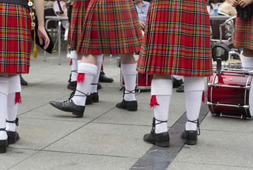 Scottish traditional pipe band