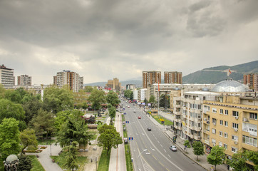 Skopje, Macedonia – Panorama - obrazy, fototapety, plakaty