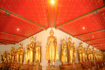 Standing Thai Golden Buddha