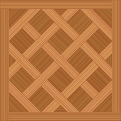 Versailles parquet - vector illustration of an ancient wooden flooring pattern.