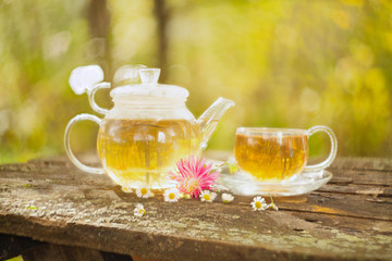 green tea in beautiful cup