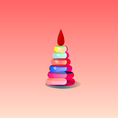 Children's toy pyramid