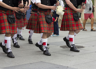 Scottish traditional pipe band