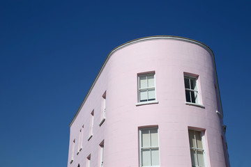 Obraz premium Modern stone facade on a sunny day