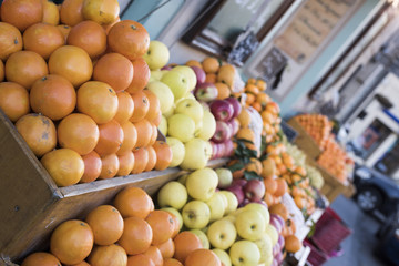 fruit, grapes on the counter sales, sales to retail market