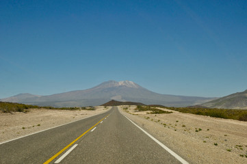Pataginian road in Neuquen