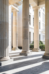 building facade historic columns