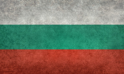 Flag of Bulgaria with Vintage textured treatment