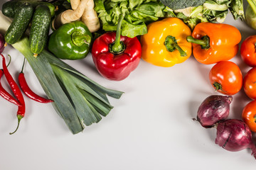 Bio Healthy food. Various of Vegetables on wood. Bio Healthy food, herbs and spices. Organic vegetables on wood