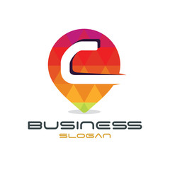 Letter 'c' Point Logo
