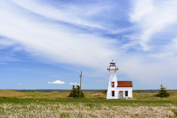 Fototapeta na wymiar New London Range Rear Lighthouse - Canada