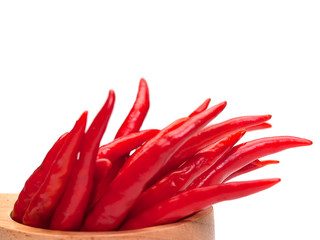 Close up Hot chili peppers.