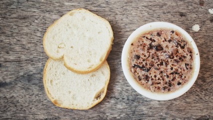 Liver pate with bread