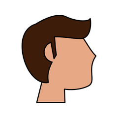 profile man groom image vector illustration eps