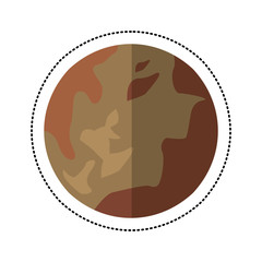 pluto planet space shadow vector illustration eps 10