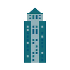 building urban skyscraper icon vector illustration eps 10
