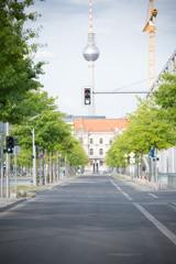 Empty Street In Berlin