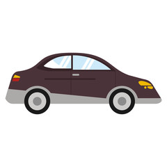 car sedan vehicle transport vector illustration eps 10