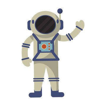 astronaut exploration suit space vector illustration eps 10