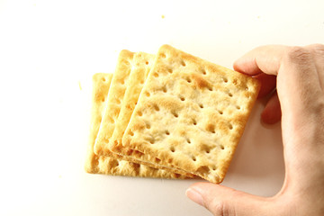 Biscuits cracker / Biscuit is a term used for a diverse variety of baked, commonly flour-based food products. 