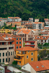 Budva, Montenegro, the view from the high-rise building in the city center