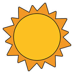 sun solar system astronomy vector illustration eps 10