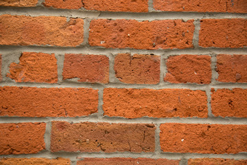 Background aged wall bricks closeup