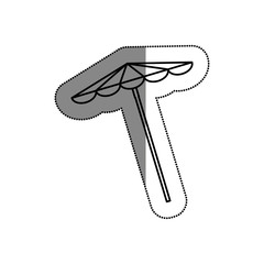 beach umbrella isolated icon vector illustration design