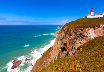 Fototapeta na wymiar Cabo da Roca, Portugal - westernmost point of continental Europe