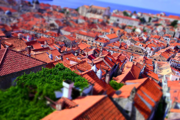 Sky town view of Dubrovnik, Croatia