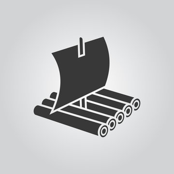 Wooden Raft Icon