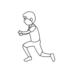 man athlete practicing climbing avatar character vector illustration design