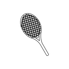 racket tennis isolated icon vector illustration design