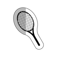 racket tennis isolated icon vector illustration design