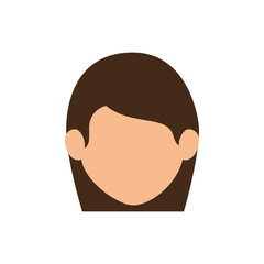 young woman avatar character vector illustration design