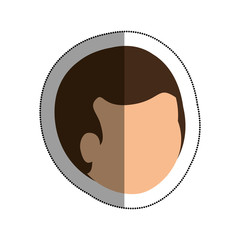 young man avatar character vector illustration design