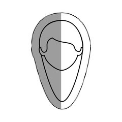 young woman avatar character vector illustration design