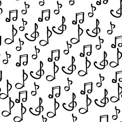 Musical notes - seamless