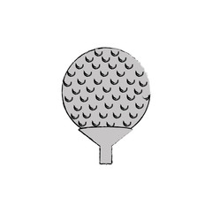 golf sport isolated icon vector illustration design
