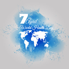  World Health Day Dirt blue design vector illustration eps 10