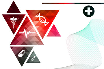 2D medical structure background