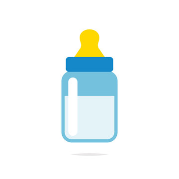 Baby bottle icon vector