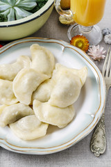 Traditional polish dumplings